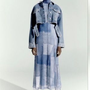 Zara Mesh Patchwork Dress